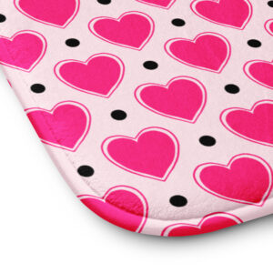 Bold Hearts Memory foam bath mat