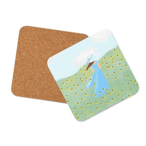Meadow Daydream Cork-back coaster