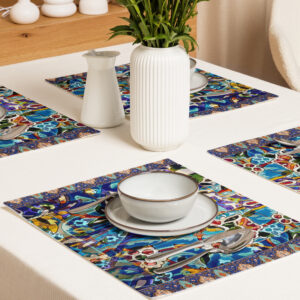 Azure Garden Placemat Set