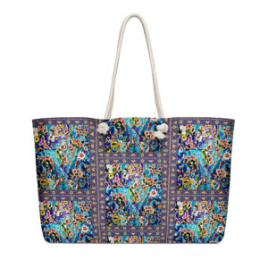 Azure Garden Oversized weekender bag
